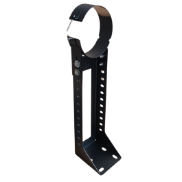 DINAK DW Black pellet muurbeugel verstelbaar 250-430mm dubbelwandig rookkanaal Ø80mm | 123rookkanaal