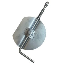 losse RVS klepsleutel of smoorklep 150mm | 123rookkanaal