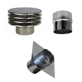 Aansluitset voor flexibel Ø80mm basis | 123rookkanaal