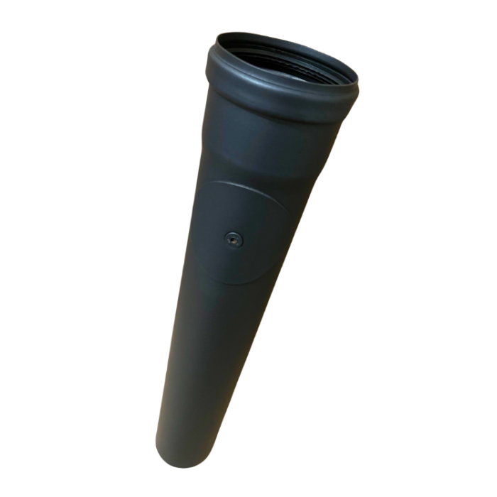 rookkanaal enkelwandig met luik L:50 cm Ø80mm pelletkachel | 123rookkanaal
