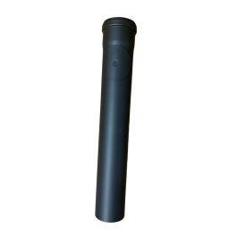rookkanaal enkelwandig met luik L:50 cm Ø100mm pelletkachel | 123rookkanaal