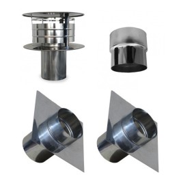 Aansluitset voor flexibel Ø100mm standaard | 123rookkanaal
