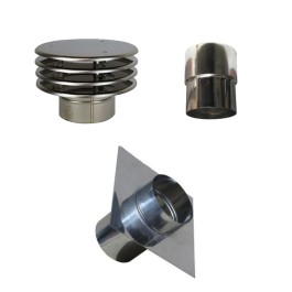 Aansluitset voor flexibel Ø150mm basis | 123rookkanaal