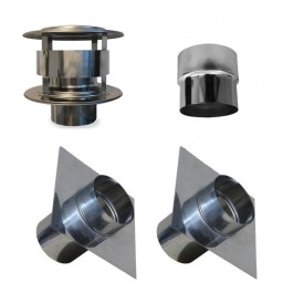 Aansluitset voor flexibel Ø125mm standaard | 123rookkanaal