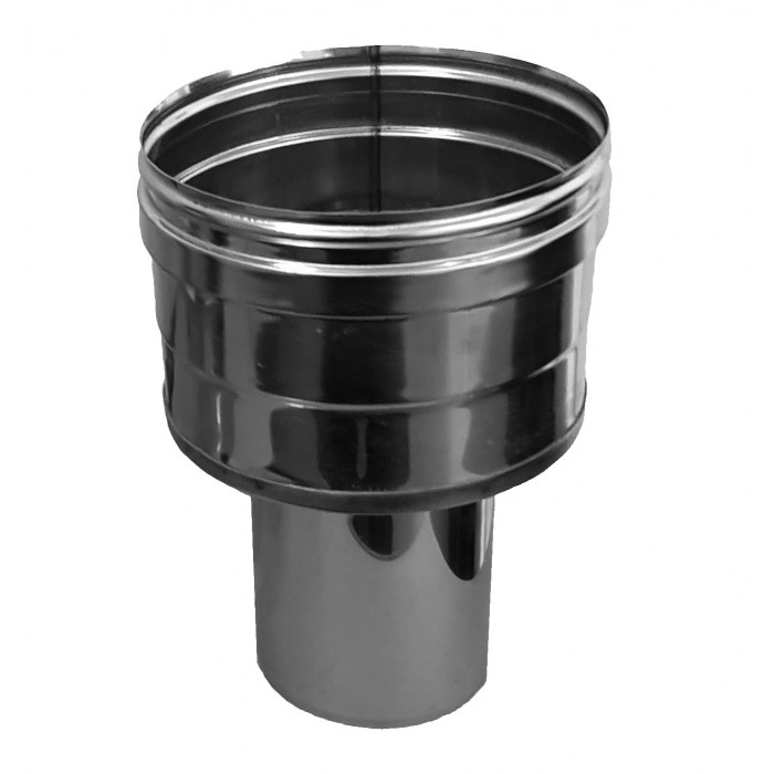 RVS enkelwandig verloop 99-151mm (Type 2) | 123rookkanaal