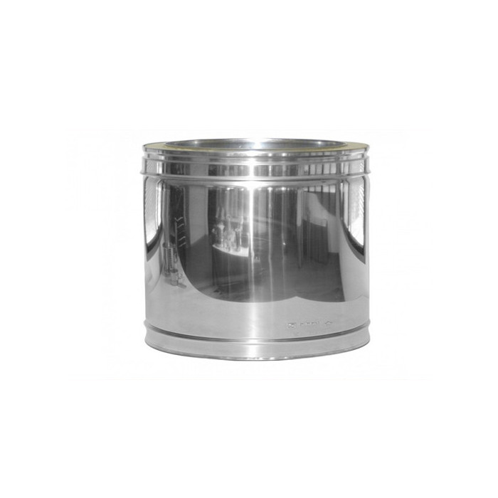 DINAK DW dubbelwandig rookkanaal L:14cm Ø130mm | 123rookkanaal