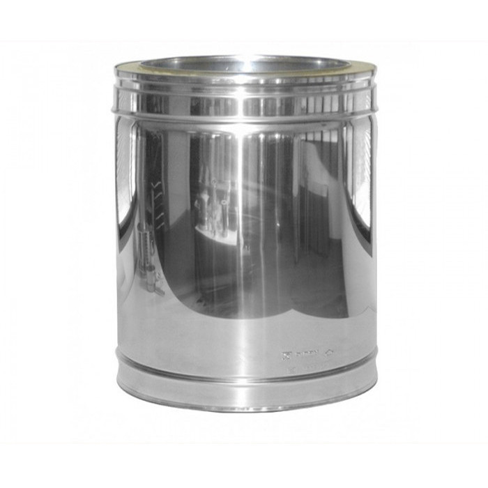 DINAK DW dubbelwandig rookkanaal L:27cm Ø130mm | 123rookkanaal