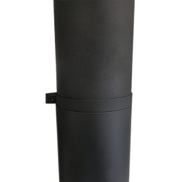 paspijp kachelpijp met stelring L:40cm Ø200mm | 123rookkanaal