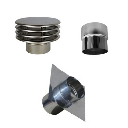 Aansluitset voor flexibel Ø120mm basis | 123rookkanaal