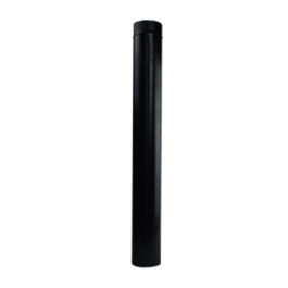 Geblauwde pijp enkelwandig L: 100cm Ø92mm (uitlopend) | 123rookkanaal