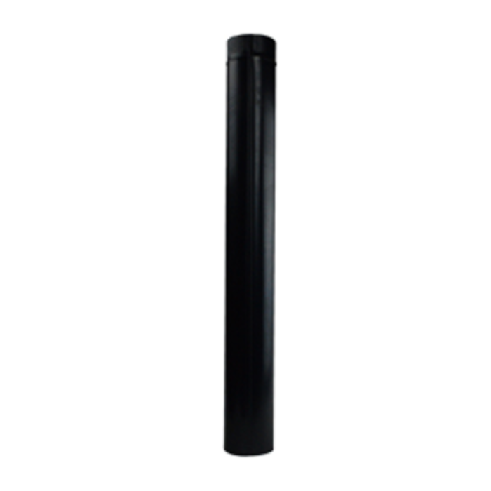 Geblauwde pijp enkelwandig L: 100cm Ø92mm (uitlopend) | 123rookkanaal