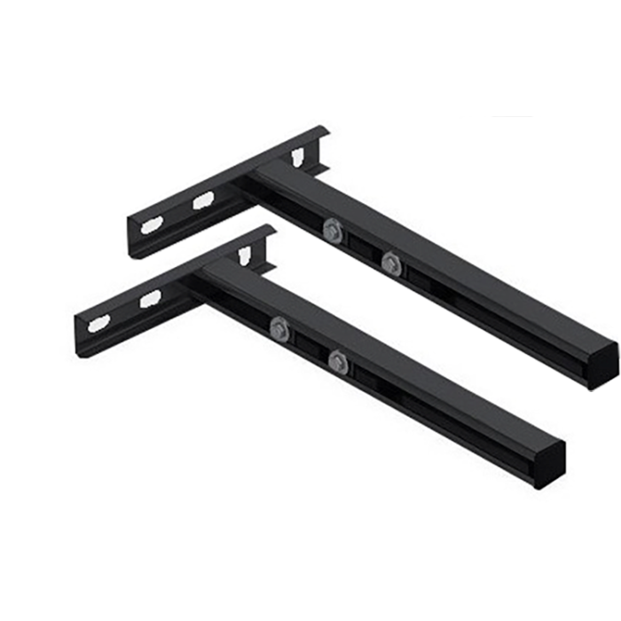 wandconsole 2st. lengte 500mm universeel BLACK | 123rookkanaal