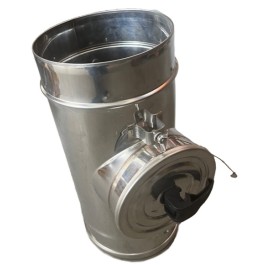 RVS enkelwandig rookkanaal DINAK inspectie-element Ø150mm | 123rookkanaal