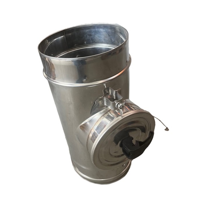 RVS enkelwandig rookkanaal DINAK inspectie-element Ø150mm | 123rookkanaal