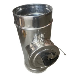 RVS enkelwandig rookkanaal DINAK inspectie-element Ø150mm | 123rookkanaal