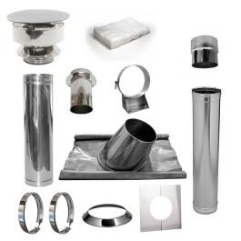 Set sauna met loodslab 5-30 graden Ø120mm | 123rookkanaal