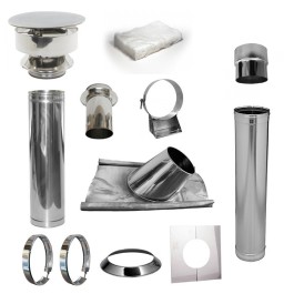 Set sauna met loodslab 30-45 graden Ø120mm | 123rookkanaal
