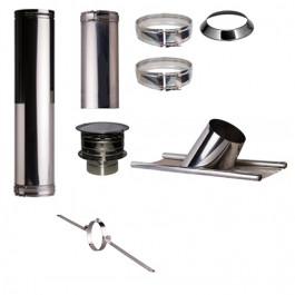 Set KAPSCHUUR loodslab 26-35 graden Profi-Line Ø180mm met nisbus | 123rookkanaal