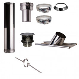 Set KAPSCHUUR loodslab 26-35 graden Profi-Line Ø180mm met verloop EW-DW | 123rookkanaal