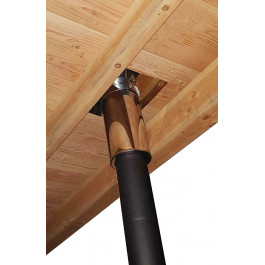Set VERANDA Plat Dak 0-5 Graden Profi-Line Ø130mm met verloop EW-DW | 123rookkanaal