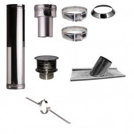 Set KAPSCHUUR loodslab 16-25 graden Profi-Line Ø150mm met verloop EW-DW | 123rookkanaal