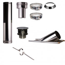 Set KAPSCHUUR loodslab 46-60 graden Profi-Line Ø150mm met verloop EW-DW | 123rookkanaal