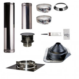 Set EPDM ejot Profi-Line Ø150mm met nisbus en vloersteun | 123rookkanaal