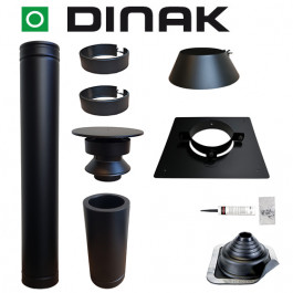 Set EPDM BLACK ejot Ø80mm DINAK met nisbus en vloersteun | 123rookkanaal