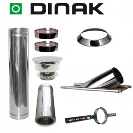 Set KAPSCHUUR loodslab 46-60 graden Ø100mm DINAK met nisbus | 123rookkanaal