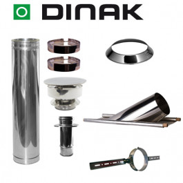 Set KAPSCHUUR loodslab 46-60 graden Ø100mm DINAK met verloop EW-DW | 123rookkanaal