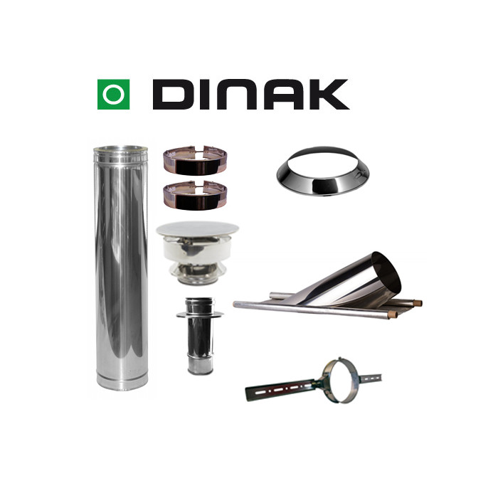 Set KAPSCHUUR loodslab 46-60 graden Ø100mm DINAK met verloop EW-DW | 123rookkanaal
