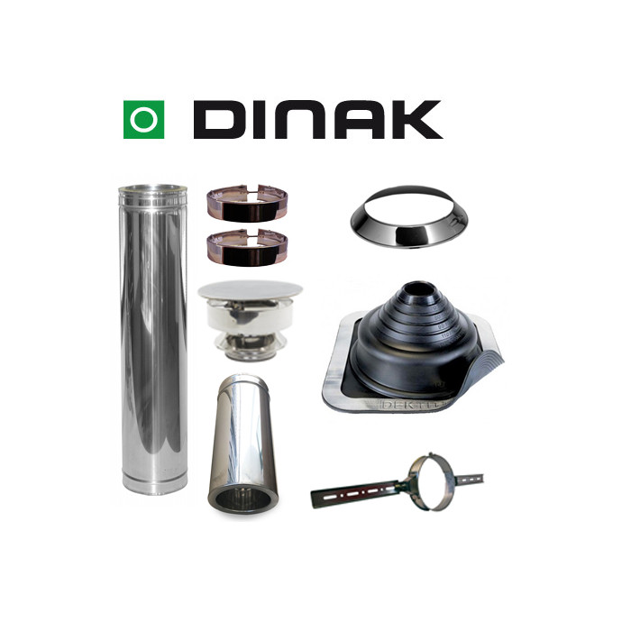 Set EPDM ejot Ø100mm DINAK met nisbus en dakbevestigingsbeugel | 123rookkanaal