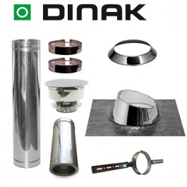 Set KAPSCHUUR loodslab 5-30 graden Ø80mm DINAK met nisbus | 123rookkanaal