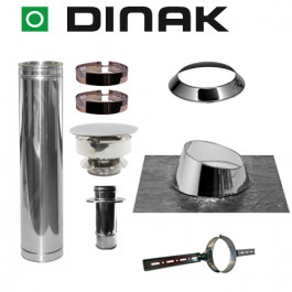 Set KAPSCHUUR loodslab 5-30 graden Ø80mm DINAK met verloop EW-DW | 123rookkanaal