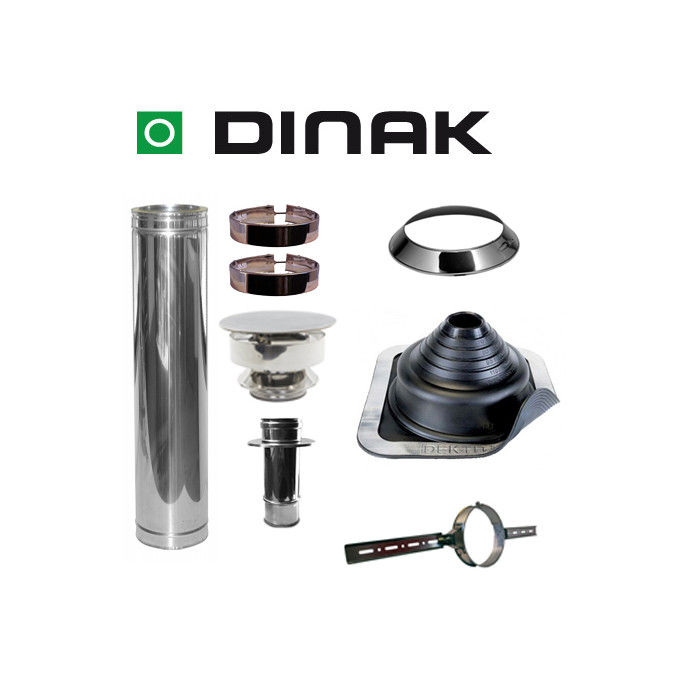 Set EPDM ejot Ø80mm DINAK met verloop EW-DW en dakbevestigingsbeugel | 123rookkanaal