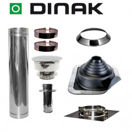 Set EPDM ejot Ø80mm DINAK met verloop EW-DW en vloersteun | 123rookkanaal