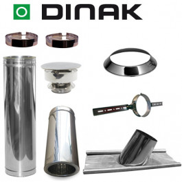 Set KAPSCHUUR loodslab 16-25 graden Ø180mm DINAK met nisbus en trekkap | 123rookkanaal