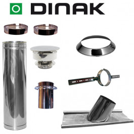 Set KAPSCHUUR loodslab 16-25 graden Ø180mm DINAK met verloop EW-DW en trekkap | 123rookkanaal