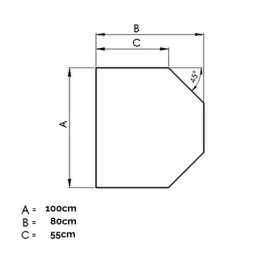 vloerplaat staal 80 x 100cm zeskant | 123rookkanaal