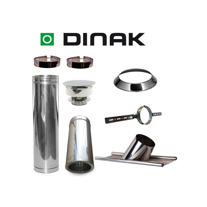 Set KAPSCHUUR loodslab 26-35 graden Ø180mm DINAK met nisbus en trekkap | 123rookkanaal