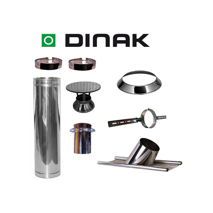 Set KAPSCHUUR loodslab 26-35 graden Ø180mm DINAK met verloop EW-DW en regenkap | 123rookkanaal