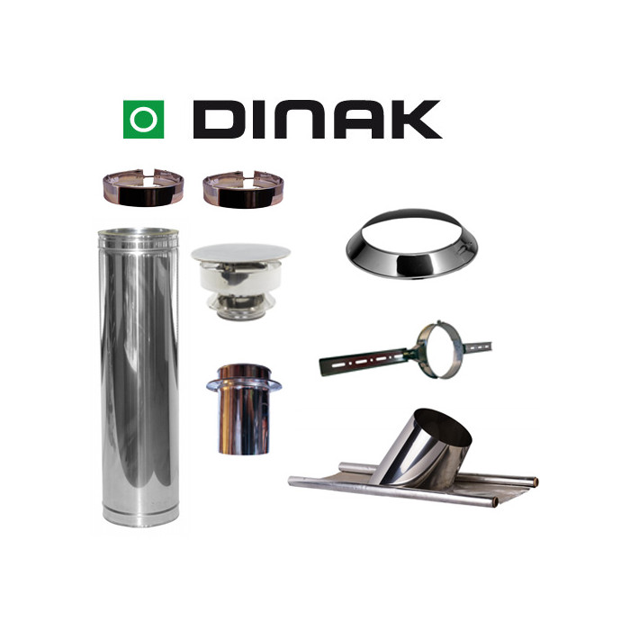 Set KAPSCHUUR loodslab 26-35 graden Ø180mm DINAK met verloop EW-DW en trekkap | 123rookkanaal