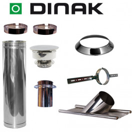 Set KAPSCHUUR loodslab 36-45 graden Ø180mm DINAK met verloop EW-DW en trekkap | 123rookkanaal