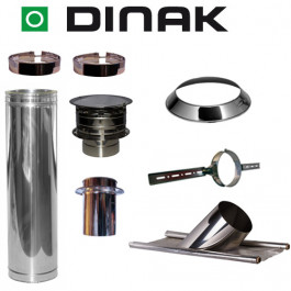 Set KAPSCHUUR loodslab 36-45 graden Ø180mm DINAK met verloop EW-DW en Holland kap | 123rookkanaal