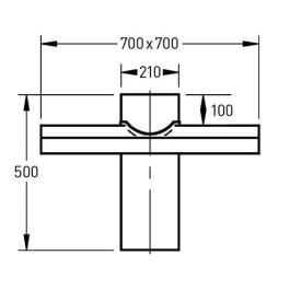 nokdoorvoer / loodslab voor DW 130 | 123rookkanaal