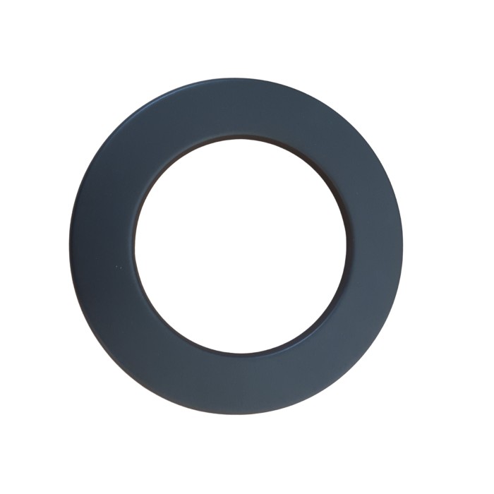 Kachelpijp enkelwandig rozet smal Ø120mm met rand 35mm | 123rookkanaal