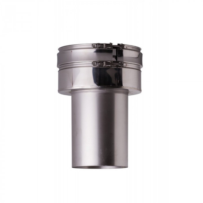 Verloop EW-DW dubbelwandig rookkanaal Ø180mm Profi-Line | 123rookkanaal