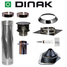 Set EPDM ejot Ø150mm DINAK met verloop EW-DW en Holland kap en vloersteun | 123rookkanaal