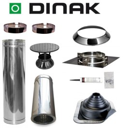 Set EPDM ejot Ø150mm DINAK met nisbus en regenkap en vloersteun | 123rookkanaal