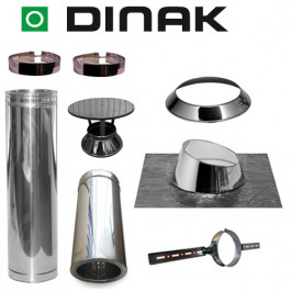 Set KAPSCHUUR loodslab 5-30 graden Ø130mm DINAK met nisbus en regenkap | 123rookkanaal